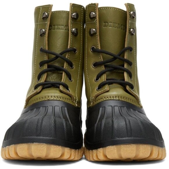 Diemme Leather Anatra Boots 36 6 Womens Olive Green New - Picture 15 of 16